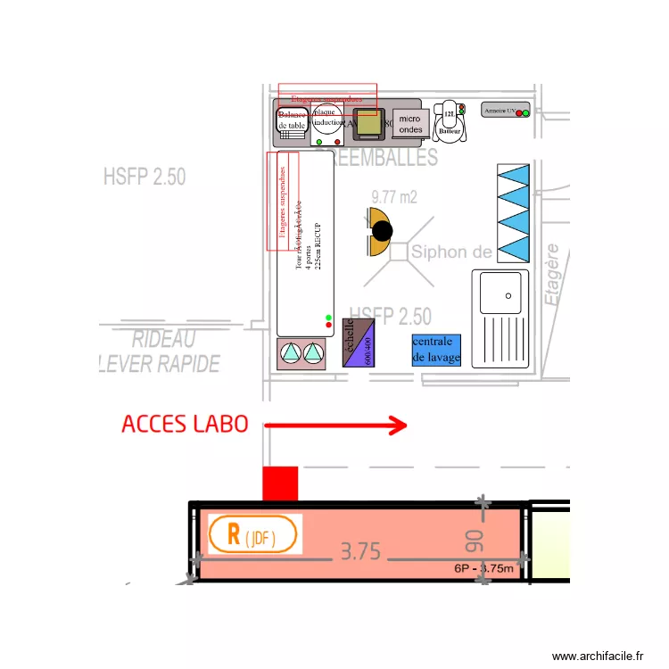 illkirch patiss sur frais emball&eacute;. Plan de 