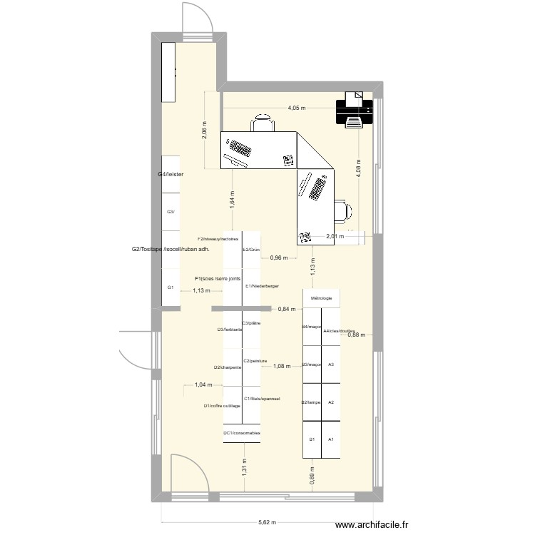 Shop Isotosi. Plan de 0 pièce et 0 m2