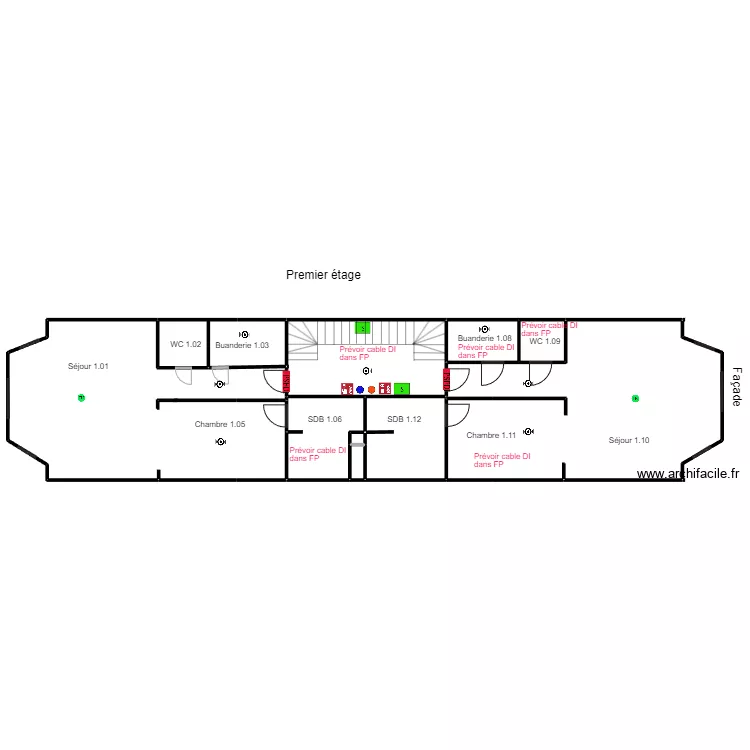 maison premier leray d&eacute;tection incendie 11. Plan de 10  et 1693 m²