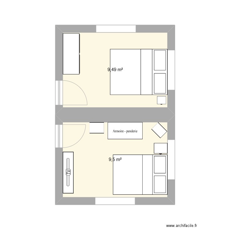 chalet gignat. Plan de 0 pièce et 0 m2