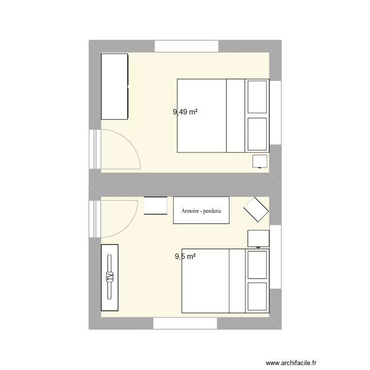 chalet gignat. Plan de 