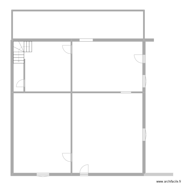 SCI DELBO RDC. Plan de 5 pièces et 182 m2