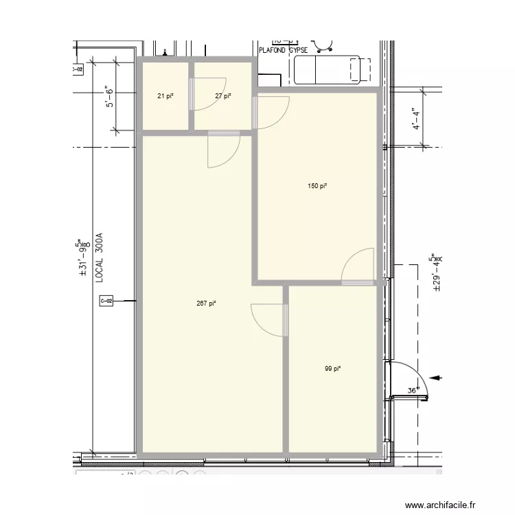1623 route 132. Plan de 