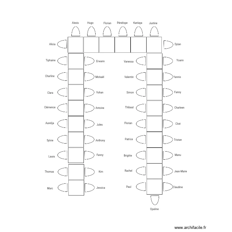 Plan de table. Plan de Plan de table. Plan de