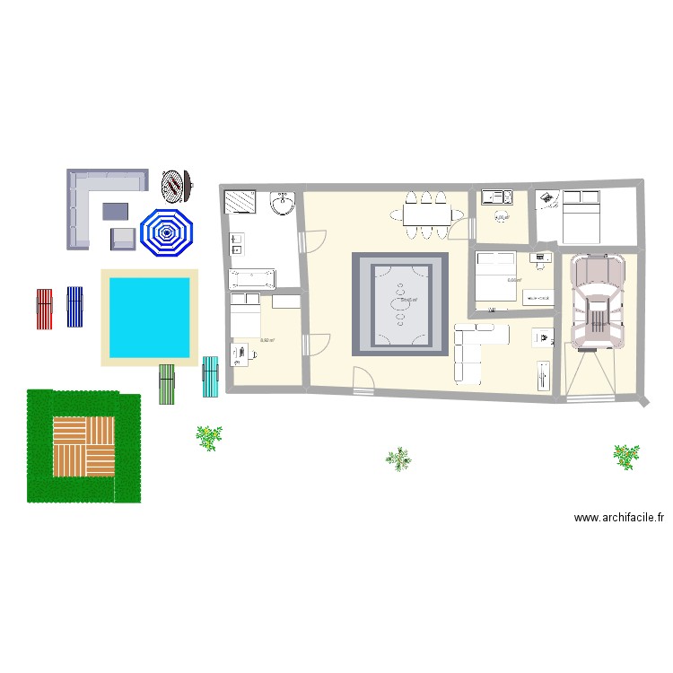 axelle. Plan de 5 pièces et 89 m2