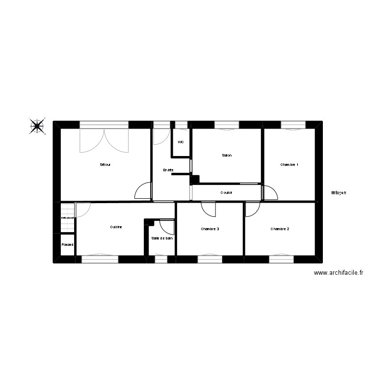 DELAHAYE -quali-2. Plan de 22 pièces et 152 m2