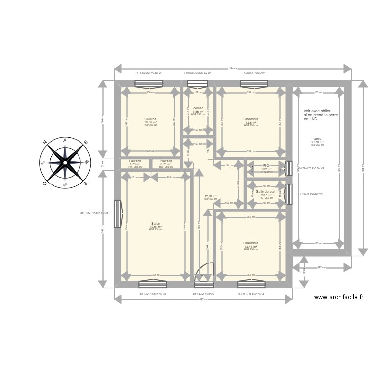 ML24002402 - LAURENT . Plan de 12 pièces et 181 m2