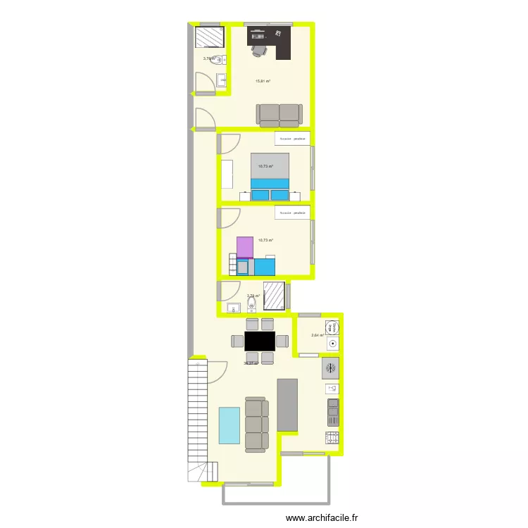 BR_Garopaba_membl&eacute;. Plan de 7  et 87 m²