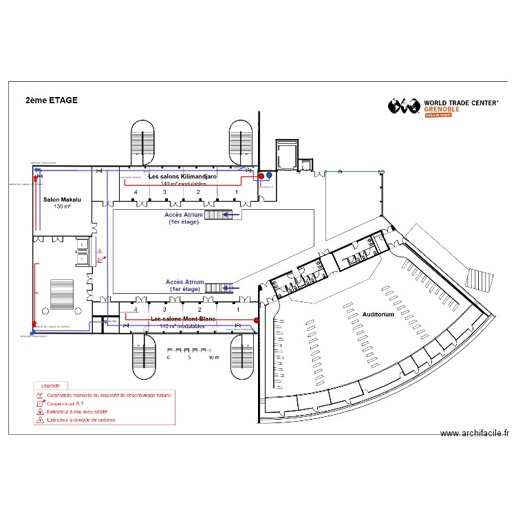 RESEAUX EAU MIXTE ET GLACEE 2 EME ETAGE. Plan de 0 pièce et 0 m2