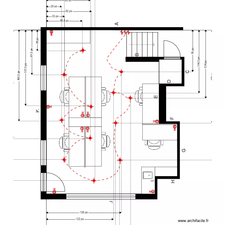 Grondin électrique suspendus. Plan de Grondin électrique suspendus. Plan de