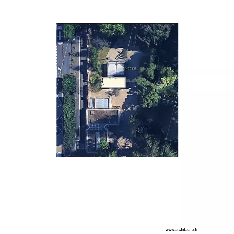 Restau botanique Jean. Plan de 1  et 16 m²