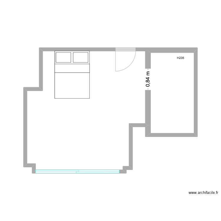 chambre Charlie 2. Plan de 0 pièce et 0 m2