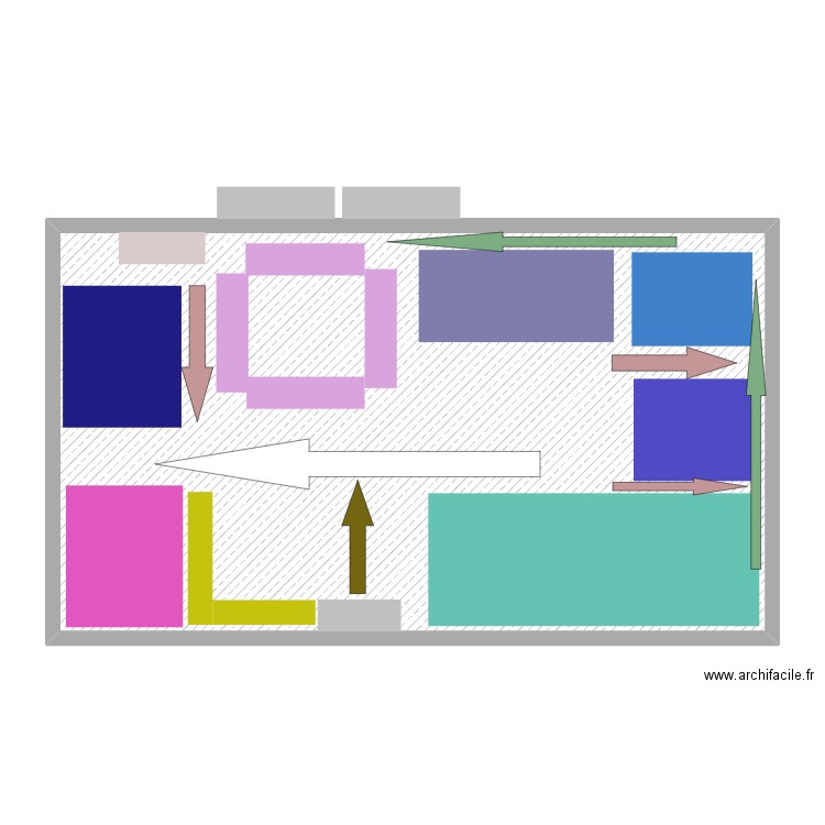PLAN DE MASSE 2 étage. Plan de 1 pièce et 102 m2