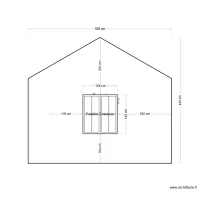 facade sud avant menuiserie bois simple vitrage