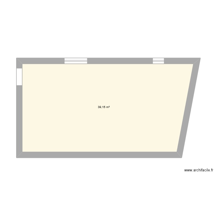 DEP_01. Plan de 1 pièce et 39 m2