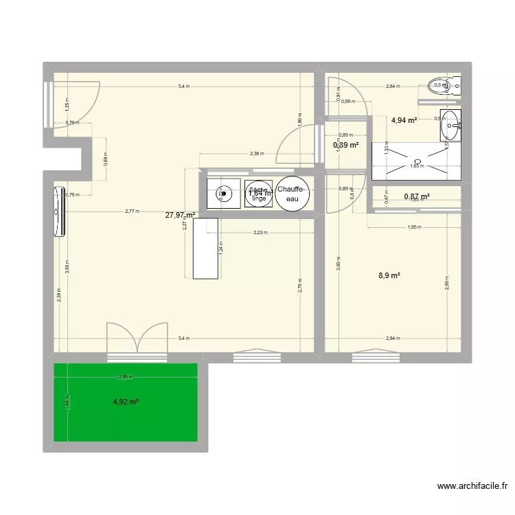 Appartement Albi Rénové. Plan de 7 et 50 m² Appartement Albi Rénové. Plan de 7 et 50 m²