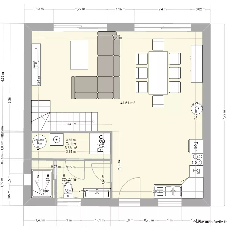 50m2brice5. Plan de 3 Pièces et 51 m² 50m2brice5. Plan de 3 Pièces et 51 m²