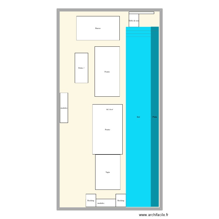 Plan 2. Plan de 1 pièce et 197 m2
