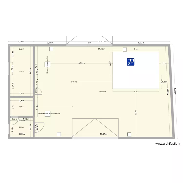 DEPOT. Plan de 4 et 168 m² DEPOT. Plan de 4 et 168 m²