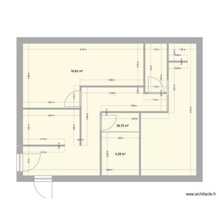CHALET COMMUN. Plan de 16  et 179 m²