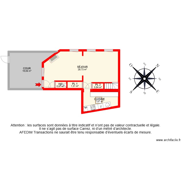 BI28883 -. Plan de 21 pièces et 127 m2