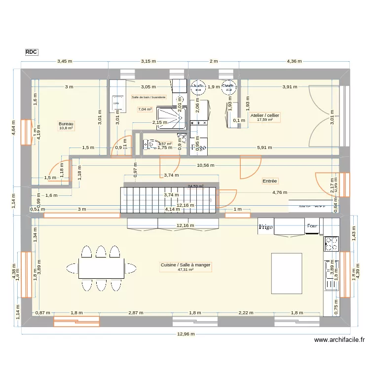 Projet Maison 2026-01-19. Plan de 23 et 332 m² Projet Maison 2026-01-19. Plan de 23 et 332 m²