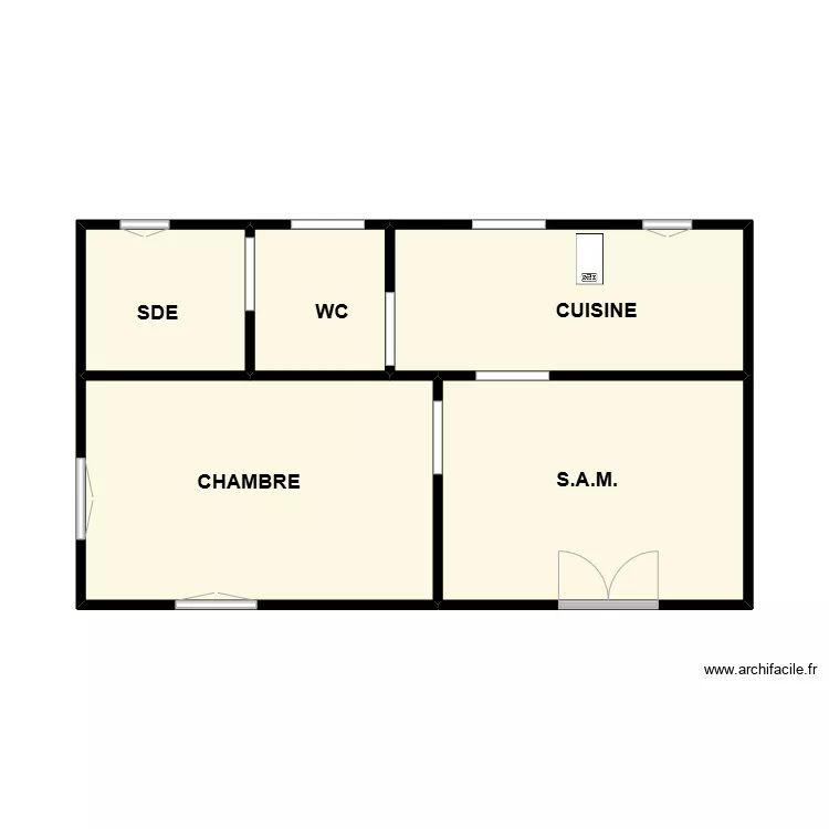 THUAU MAISON. Plan de 