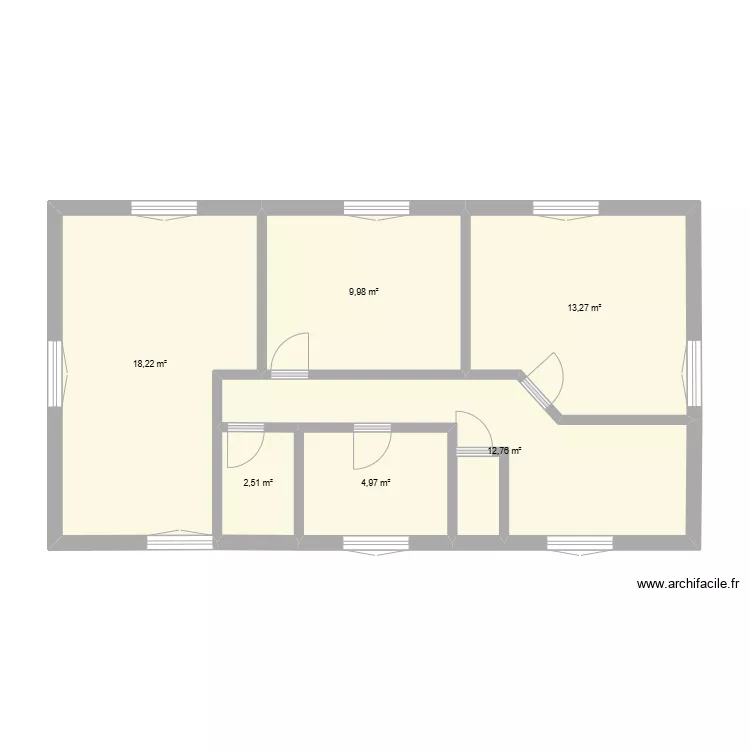 Etage Beauregard. Plan de 