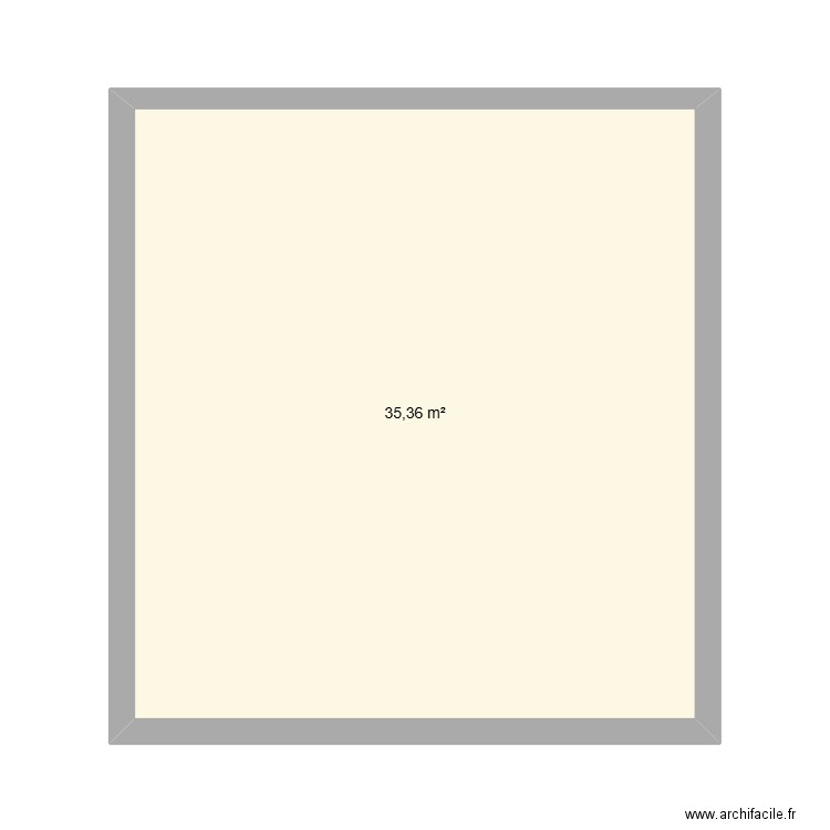 etage 3. Plan de 1 pièce et 35 m2