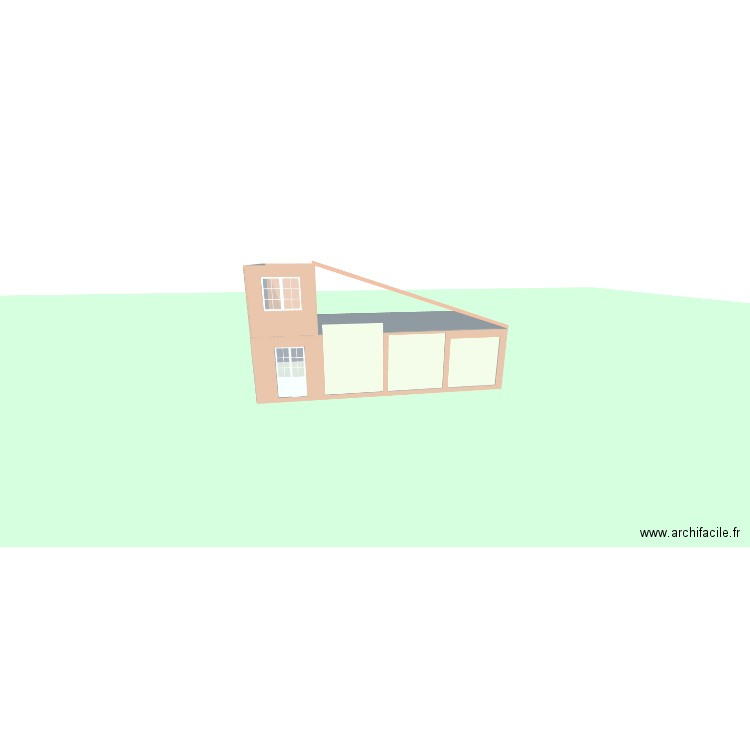 Garage Maureillas. Plan de 2 pièces et 72 m2