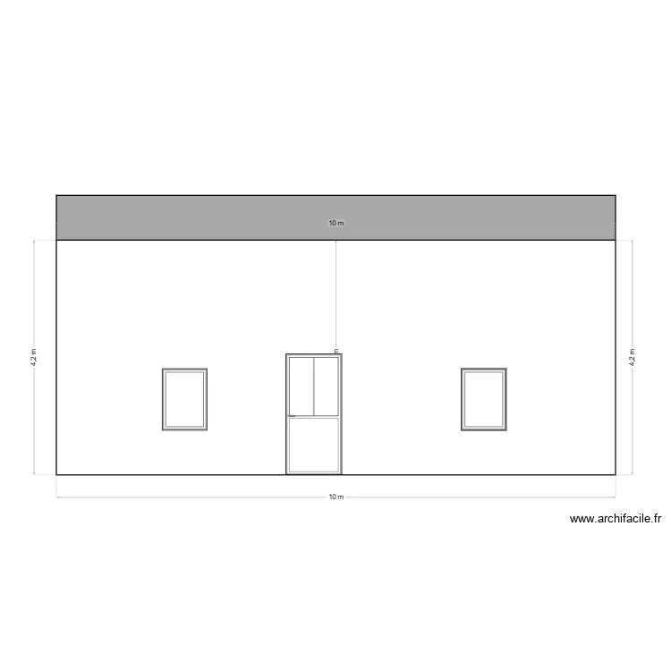 fa&ccedil;ade est. Plan de 