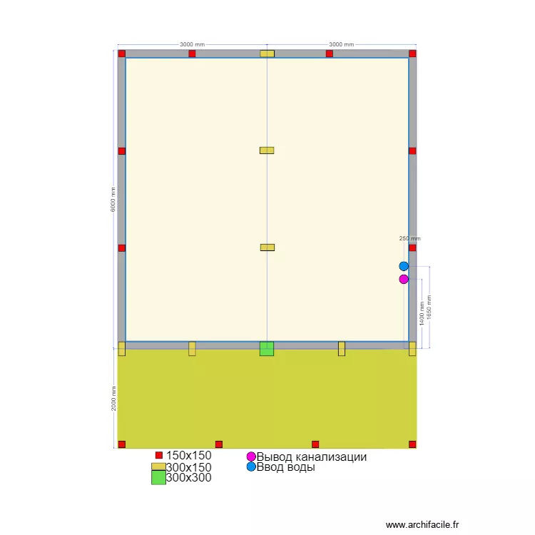 Сваи Ростов. Plan de 