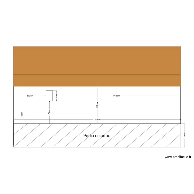 FACADE NORD Initial. Plan de 