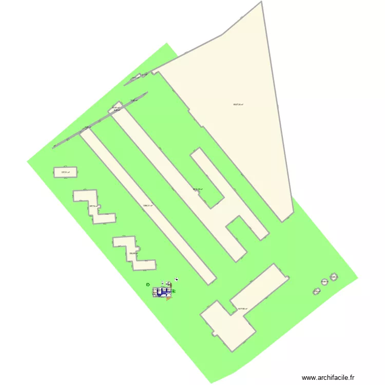 maison m&eacute;dicale. Plan de 24  et 15346 m²