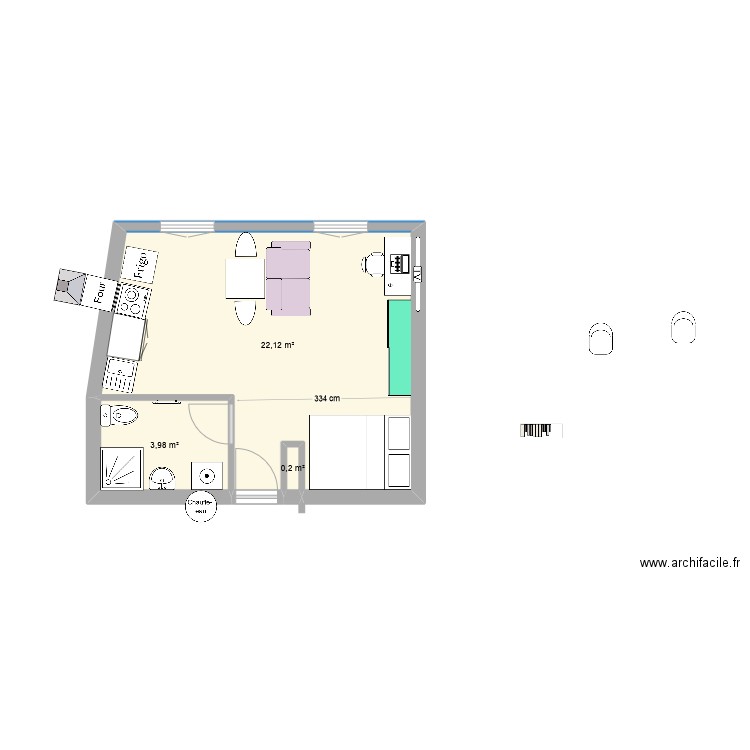 studio coint nuit st jean. Plan de 0 pièce et 0 m2