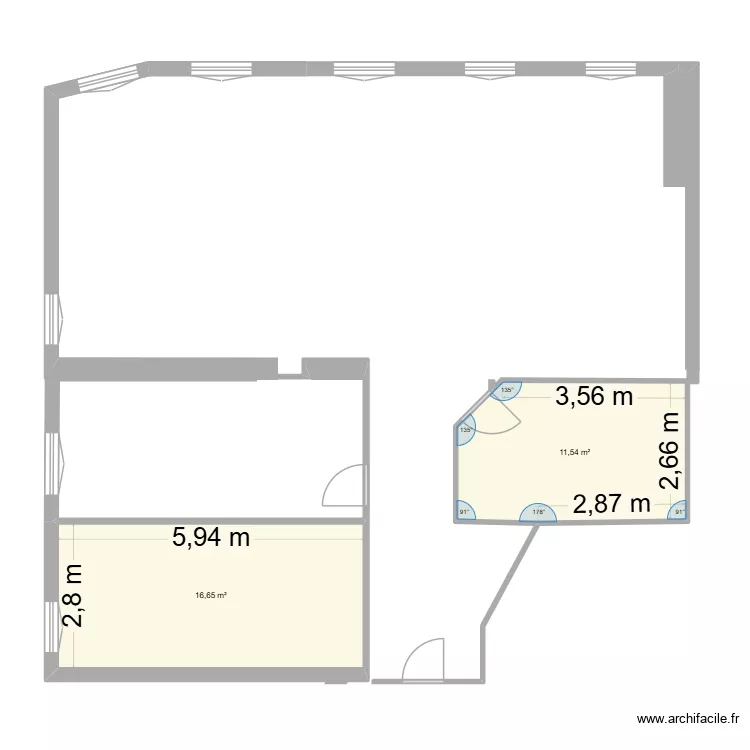 Appartement Valence Combles. Plan de 