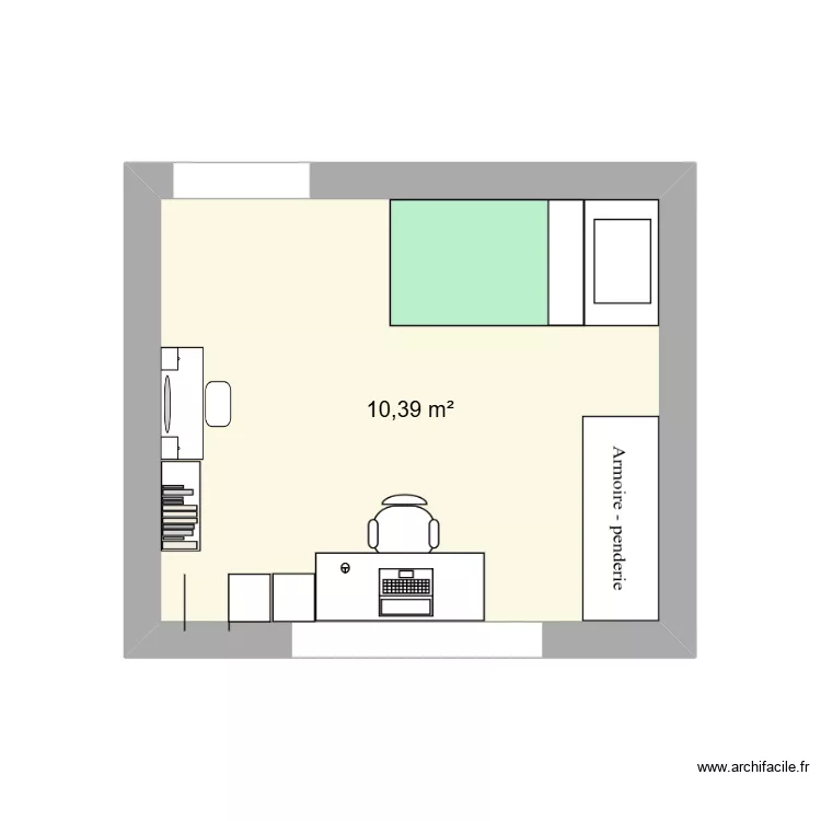 Chambre Zoé. Plan de Chambre Zoé. Plan de
