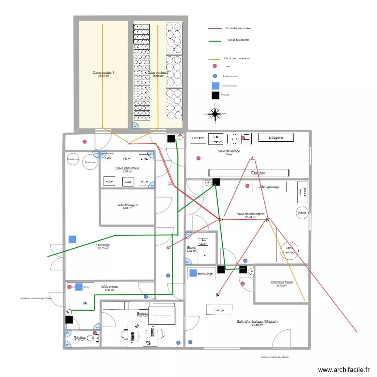 Plan Fromagerie aménagé PMS 2025. Plan de Plan Fromagerie aménagé PMS 2025. Plan de