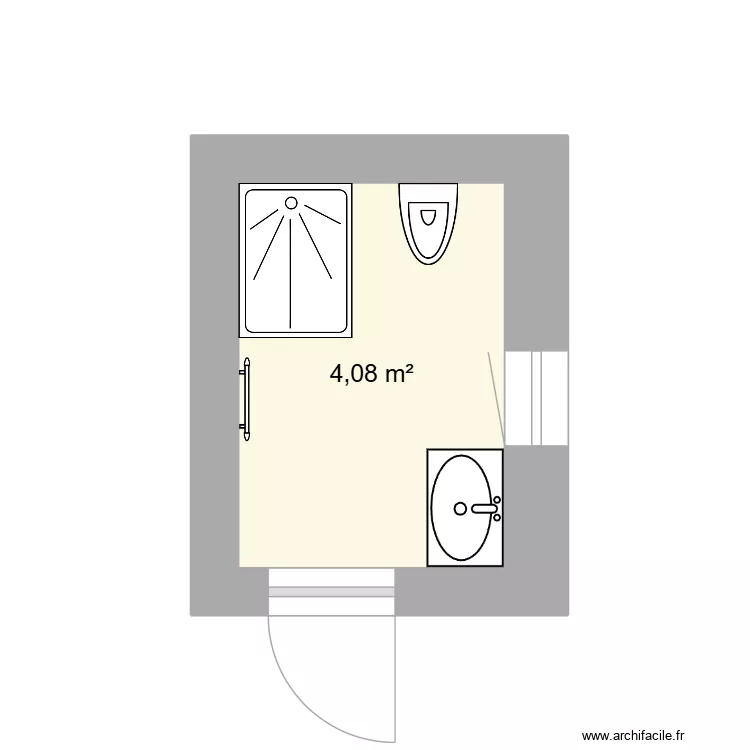 Plan_Amendolea_projet. Plan de 1  et 4 m²
