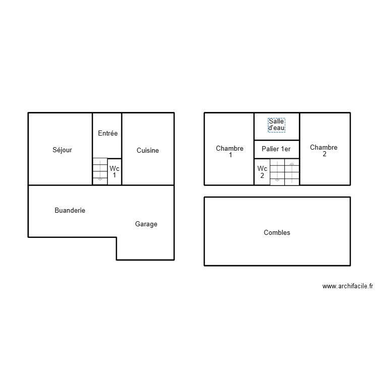 CLOHARS FOUESNANT RANNOU. Plan de 11 pièces et 51 m2