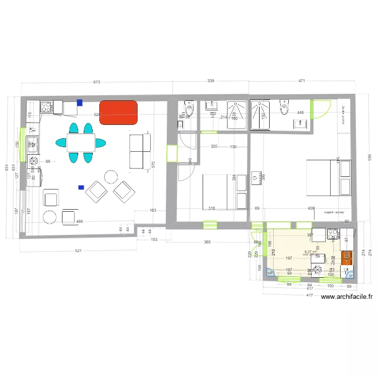 TREVOES P1 valternative v240616. Plan de 