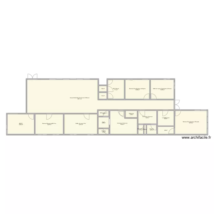 Bungalows Fret. Plan de 