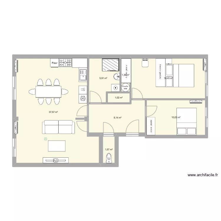 louis blanc détaillé. Plan de 8 pièces et 80 m² louis blanc détaillé. Plan de 8 pièces et 80 m²