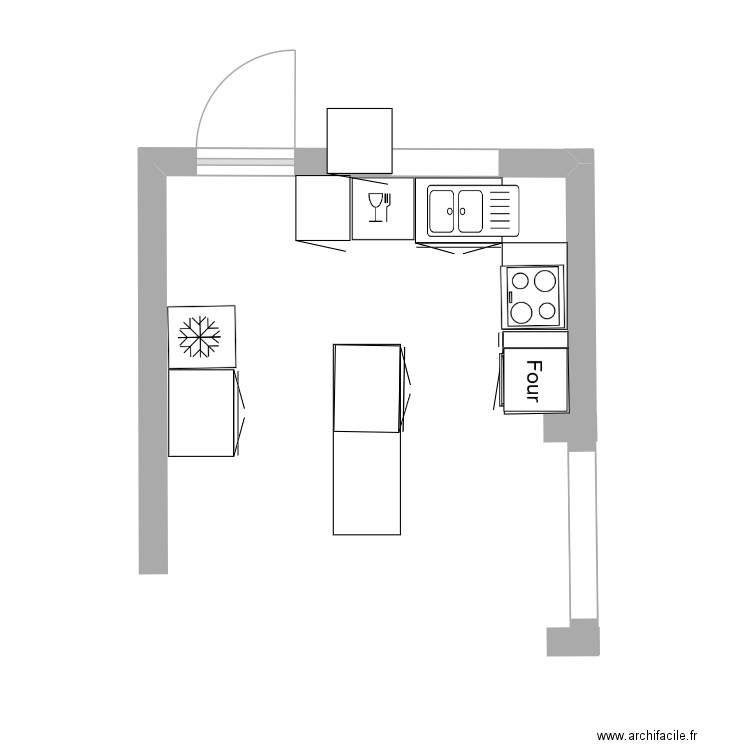 CUISINE JB2. Plan de 0 pièce et 0 m2