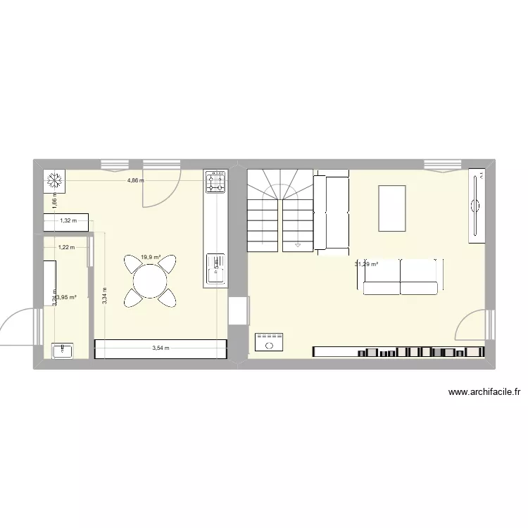 maison Romagne 2. Plan de 3 et 55 m² maison Romagne 2. Plan de 3 et 55 m²