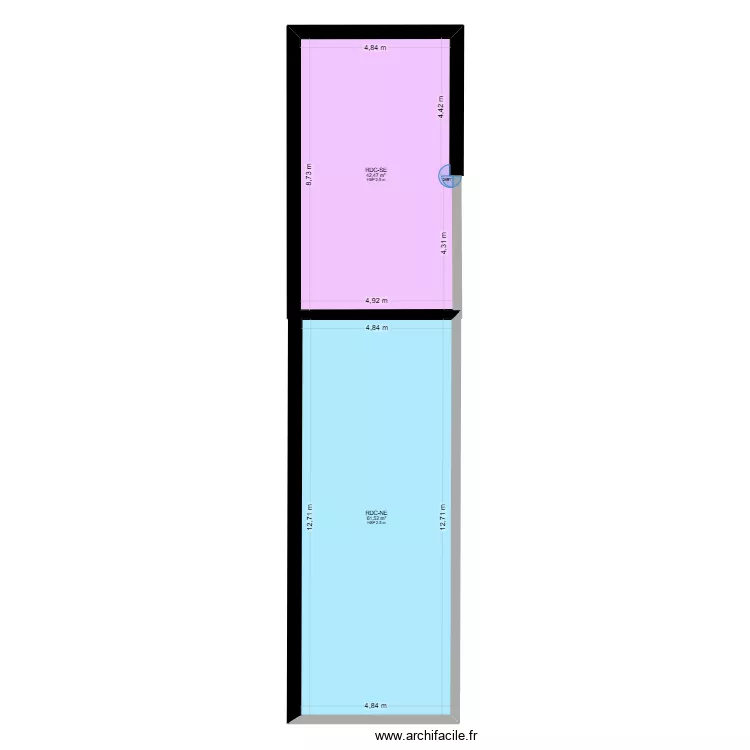 CANTAL. Plan de 2  et 104 m²