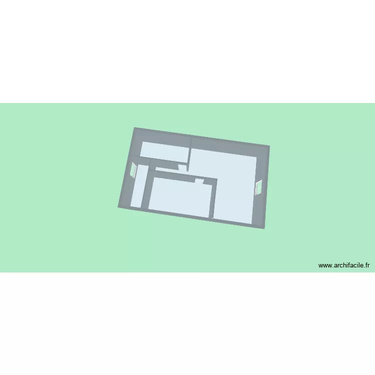 Etage 9 Conan vide 3D. Plan de 