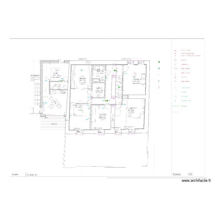 Interrupteur +1. Plan de 0 pièce et 0 m2