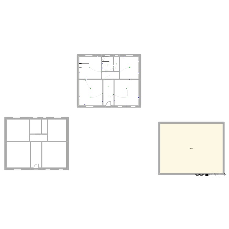 Rémi Chambert. Plan de 33 pièces et 316 m2