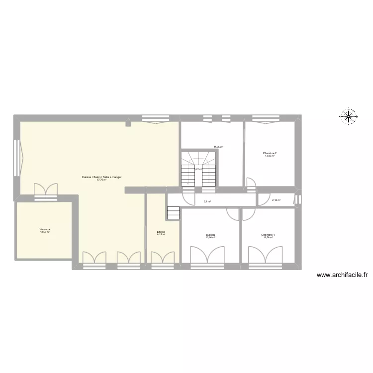 Maison 2. Plan de 10 et 154 m² Maison 2. Plan de 10 et 154 m²